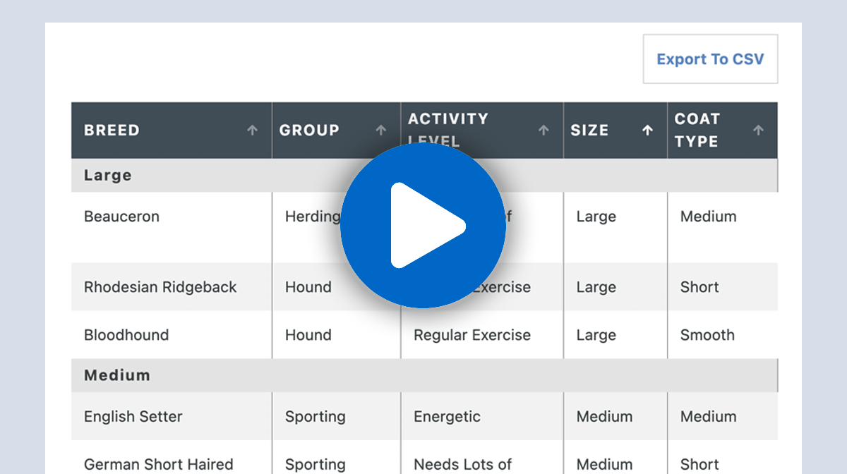Data Table [CSV]: Updating and Maintaining 
